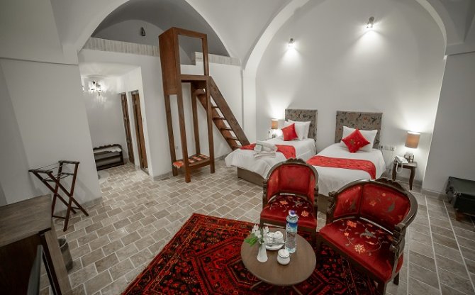 اتاق دو تخته تویین اقامتگاه سنتی هومان یزد